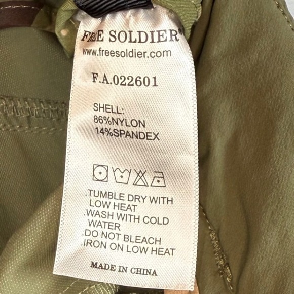 FREE SOLDIER RADIANT Men's Lightweight Quick Dry, Green, Tactical Pants, 30X32 - Picture 7 of 9